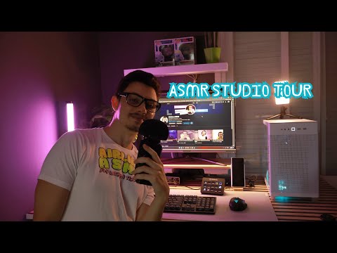 ASMR Studio tour  | Post-Makeover Reveal | Tapping | Whispering