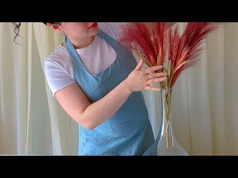 Soft Spoken ASMR | Gentle Flower Arranging for Calm & Sleep 💐 🌧️