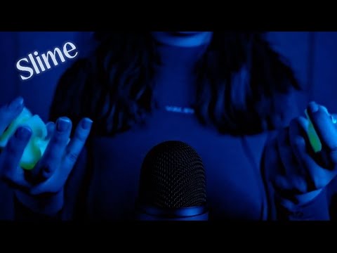 ASMR ✨️ Slime triggers on the mic 🎙🤍