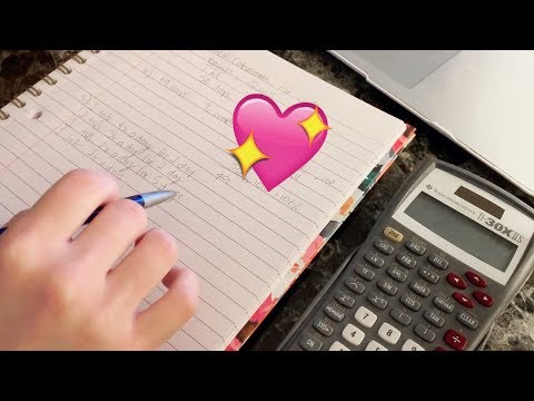 ASMR Math Homework 😅💤