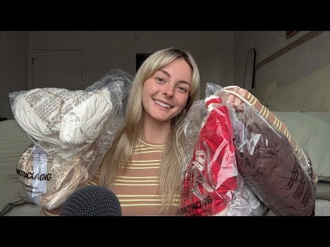 ASMR Huge Clothing Haul | Nike, Aerie & Princess Polly
