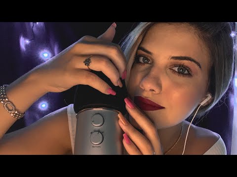 ASMR CAFUNÉ com SUSSURROS | Arranhando o Microfone, Carinho com espuma...