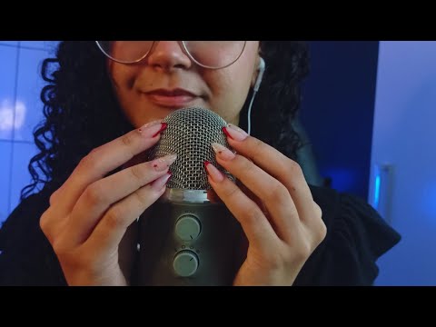 ASMR- UNHA NO MICROFONE COM SONS DE BOCA