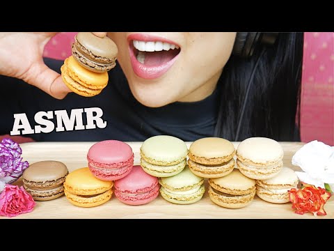 ASMR MACARONS (SOFT CRUNCH EATING SOUNDS) NO TALKING | SAS-ASMR