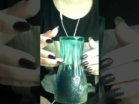 ASMR ♡ Glass Tapping & Scratching ♡ #asmr #asmrvideo #tapping #scratch