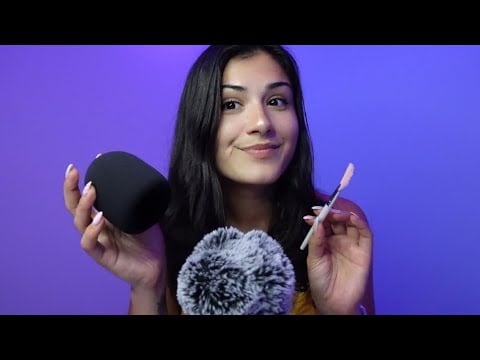ASMR | 🎤 tingly mic triggers for the first time!!! (fast + slow)