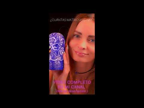 🌙 ASMR MATRIOSKA🪆🍃| ASMR TAPPING AND SCRATCHING 😴💜 | ASMR en ESPAÑOL #shorts #short #shortvideo