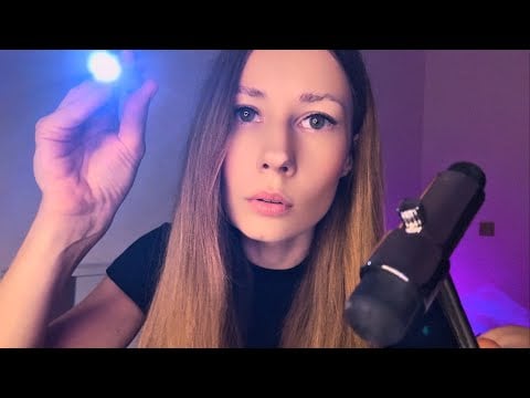 ASMR Fast Cranial Nerve Exam | Follow My Instructions (Look Up & Down)