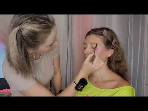 ASMR Perfectionist 1980's Make Up Application & Voluminous Curly Hairstyle With Ponytail-Final Touch