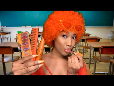 ASMR The Girl Behind You In Class Is Obsessed W/ The Color Orange 🧡 Personal Attention ASMR