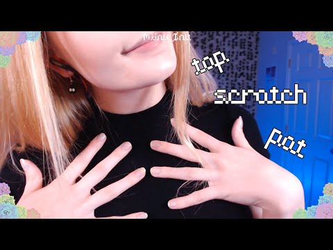 ASMR Fabric Scratching & Collar Bone Tapping * NO TALKING *