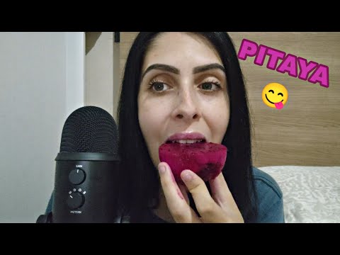 ASMR COMENDO PITAYA #mukbang #mouthsounds