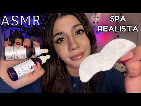 ASMR  SPA /  (realista) TE HAGO la SKINCARE con PRODUCTOS CAROS / ROLEPLAY español