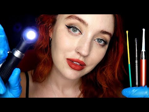 ASMR DEEP Ear Cleaning - Otoscope, Picking, Ear Drops, Etc