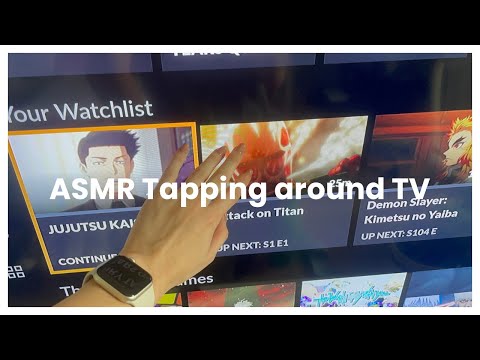 ASMR Tapping around TV | no talking | tracing & tapping