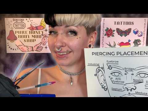Pushy Piercing Artist 💉 Soft Spoken ASMR for Sleep, Relaxation and Regretting Your Life Choices