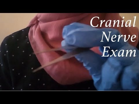 ASMR | 1 Minute Fast Cranial Nerve Exam (with Camera tapping)