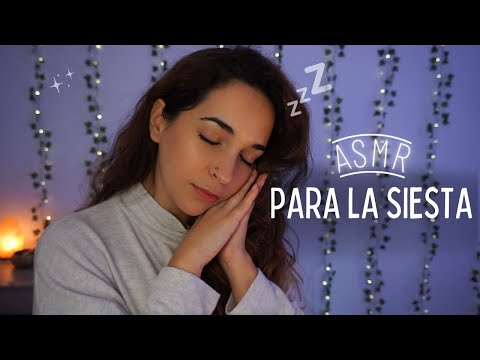 ASMR para DORMIR la siesta con música RELAJANTE de fondo [No talking]