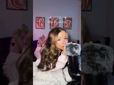 Mic brushing✨ #asmr #tingles #karma #asmrsounds #theposeasmr #micbrushing
