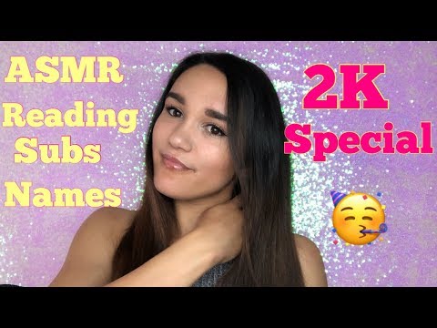 ASMR Reading Subs Names!!!