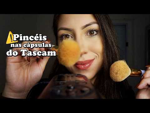 ASMR Pincéis no Tascam e no Seu Rosto (você vai dormir enquanto sussurro no seu ouvido)