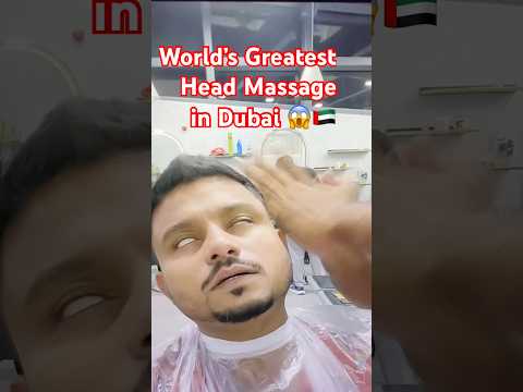Super Relaxing Head Massage 😱🇦🇪 #shorts  #massage #trending #viral #barber