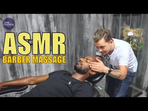 ASMR MASSAGE FOR SLEEP • HE HAD NO IDEA • ASMR BARBER MASSAGE THERAPY