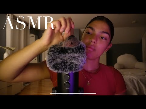 ASMR fluffy mic sounds with triggers (cozy asmr)