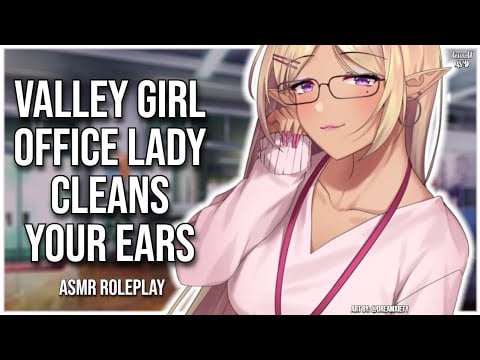 3DIO ASMR | Elf Office Lady Cleans your Ears 🖥️ | Typing, Writing, Ear Cleaning & Valley Girl Accent