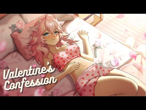 [3DIO ASMR ROLEPLAY] Waifu Confesses Love to You for Valentine's Day (A4A) (VTuber)