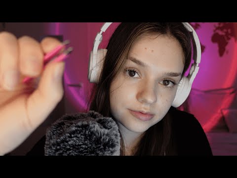 ASMR doing your eyebrows | plucking, shaping, up close