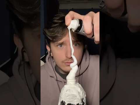 ASMR Shaving Cream On Microphone #asmr #relax #triggersforsleep #asmrtriggers #tingles