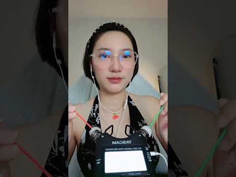 ปั่นหูไม้ขนฟู #asmr #asmrsounds #asmrearcleaning #asmrnotalking #asmrfluffy