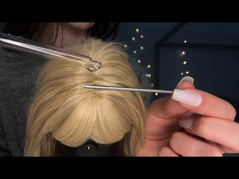 WIG on MIC Scalp Treatment for Relaxation and Tingles [ASMR] Scalp Check, Scratching, Massage