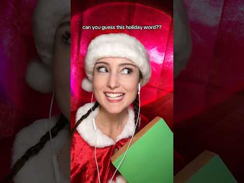 can you guess this holiday word?? #asmr #guesstheword #christmas
