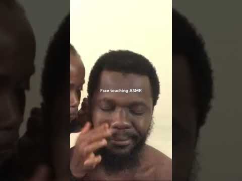 ASMR face touching