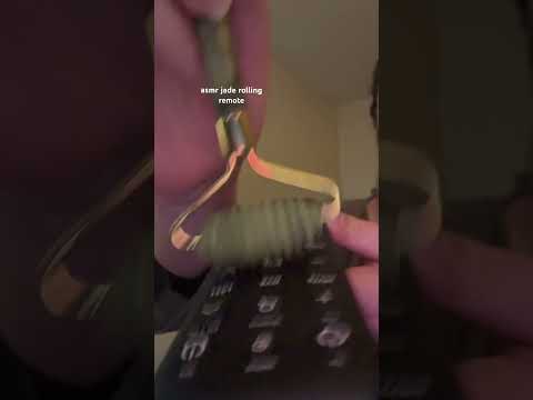 asmr jade rolling remote sooo tingly #asmr #relax #asmrtriggers #tingles #asmrvideos #jaderoller