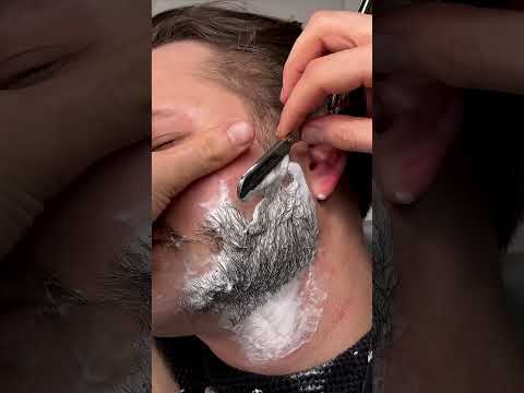 Oh no… 😱 Watch how I fix this in the full video #asmr #asmrbarber #haircut #massage #relax #barber