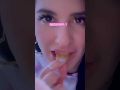 Full video on my channel 🥭 #asmr #eating #gummies 🥭