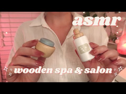 ASMR Wooden Spa & Salon 🧖‍♀️🌿 Soft-Spoken 🌿🧴Personal Attention, Wood Sounds, Paper Crinkles