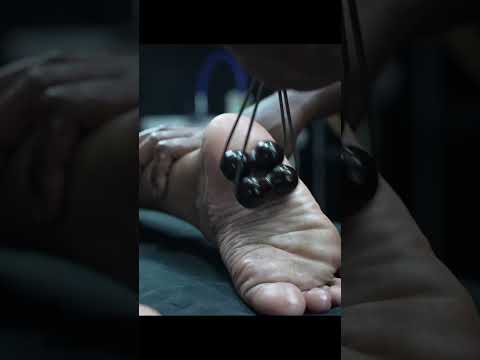 Pressure Point Foot Massage ASMR By Strong Wrist Barber #shorts