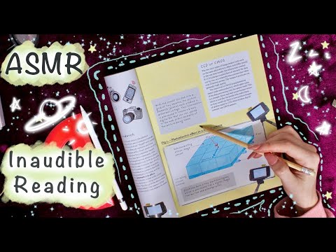 ASMR - Inaudible Reading of a Physics book - Clicky Mouth Sounds