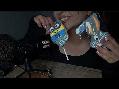 Асмр итинг мармелад маршмеллоу 🍡звуки рта мокрый пальчик Asmr eating marmalade spit painting