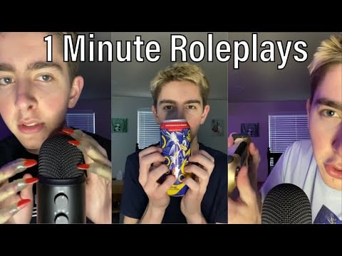 ASMR FASTEST 1 MINUTE ROLEPLAYS COMPILATION