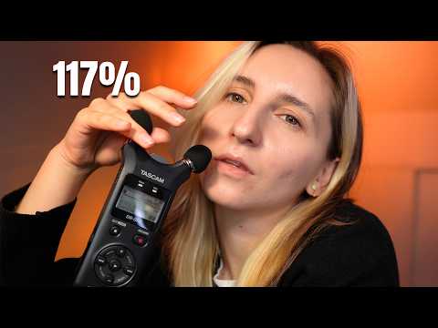 Chuchotements ASMR ultra proche du TASCAM (117% d’intensité)