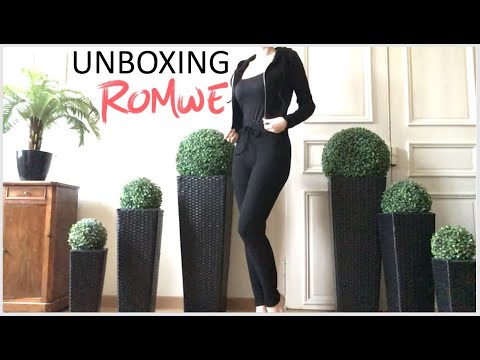 ASMR * Unboxing Romwe * collants et vêtements