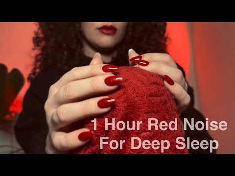 ASMR | Soft Brushing Sounds for Deep Sleep and Red Noise 