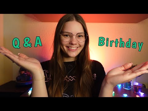 ASMR Whispered Announcement - Q&A + Birthday Wishlist 🥳