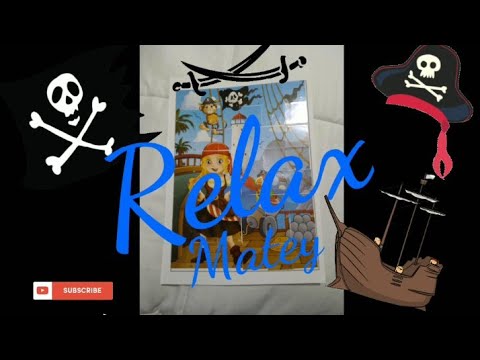 LOFI ASMR TRIGGERS: PIRATE ☠ MONKEY 🐒 STICKER PUZZZLE #38