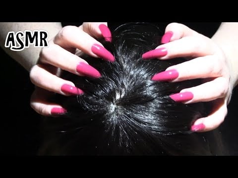 ASMR 1 Minute ⏰ Scalp Massage and Scalp Scratching (NO TALKING) (Long Nails, Real Hair)